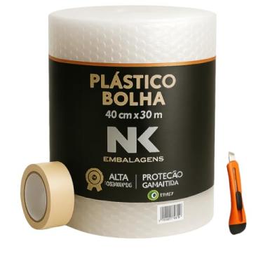 Imagem de Plástico Bolha em Bobina, 40 cm x 30 m, Alta Proteção para Embalagens