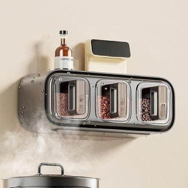 Imagem de Porta Temperos Giratório de Aço Inox com 16 Potes de Vidro – Organizador de Cozinha Moderno e Prático para Condimentos(Caixa de temperos 3)