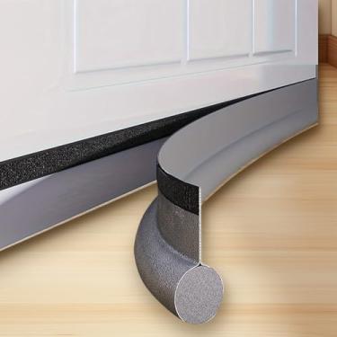 Imagem de Rolhas de ar embaixo da porta - bloqueia rascunhos e ruído, cinza