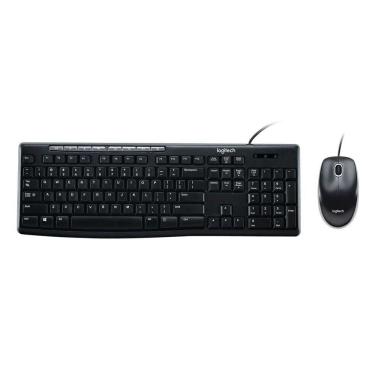 Imagem de Kit Teclado E Mouse Logitech Mk200 Cinza Usb - 920-002718