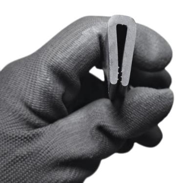 Imagem de Perfil Borracha SBR Debrum Acabamento Tipo U 25mm 1 Metro - Borrachas 