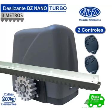 Imagem de Kit Motor Deslizante Portão Dz Nano Turbo Rossi 3 Mts