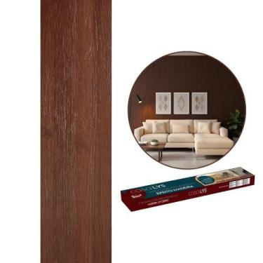 Imagem de Piso Vinílico Autocolante 4 Cores Efeito Madeira 91 x 15 cm (5M²) com 