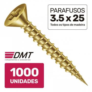 Imagem de Caixa 1000 Parafusos 3.5X25 Chipboard Chata Phillips