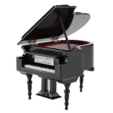 Imagem de Acouto Modelo de Piano de Madeira Requintado - Ornamento Decorativo para Casa e Cafeteria | Presente Ideal para Amigos e Familiares | Mesas, Mesas e Estantes de Piano Em Miniatura Realistas