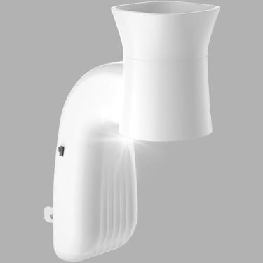 Imagem de Zoblise 1 plugue de fragrância de parede com luz noturna, compatível com flores de parede Bath and Body Works, difusor de plugue giratório, difusor de óleo essencial elegante para um escritório