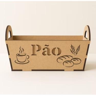 Imagem de Cesta Porta Pão Decorativo Cozinha Mdf