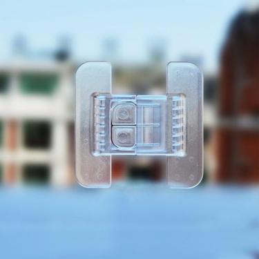 Imagem de Fechadura prática de geladeira antiabertura para porta de armário dispensador de água multifuncional (transparente)