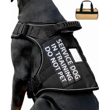 Imagem de Cão de serviço em colete de treinamento para cães extra grandes - Pawi