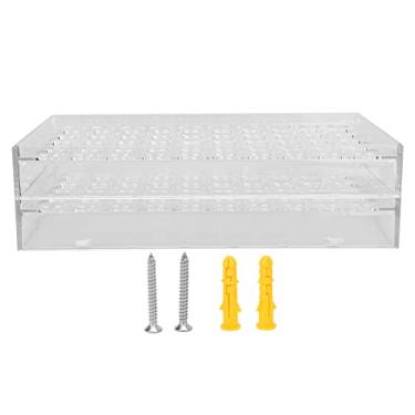 Imagem de Rack de tinta de tatuagem transparente, reforçado, pc, 50 furos, 1,2 polegadas, fácil armazenamento, suporte para garrafa de tinta de tatuagem