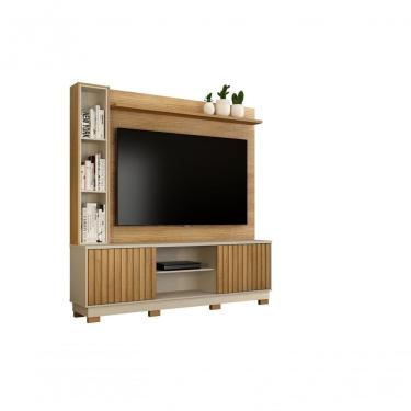 Imagem de Home Theater 2 Portas Ripadas Montenegro Cinamomo-off White