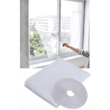 Imagem de Tela Mosquiteiro 1,50x180cm Anti-Insetos para Janelas Ajustável, Resistente e Fácil de Instalar (4)