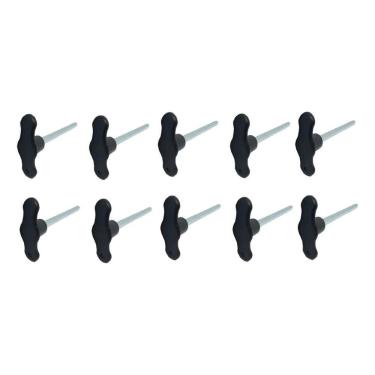 Imagem de 10 Pino De Carga Tijolinho Preto 5/16 Academia Musculação