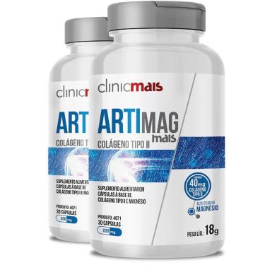 Imagem de Kit 2 Artimag Colágeno Tipo Ii E Magnésio 30 Cáp