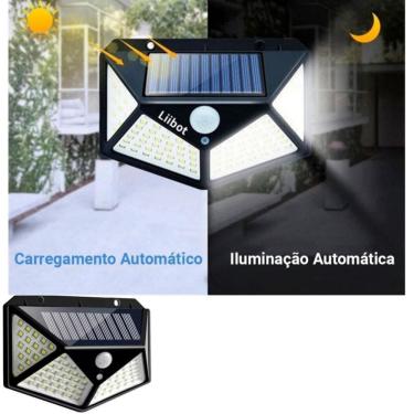 Imagem de Luminária Solar Fácil Instalação Ideal Para Segurança
