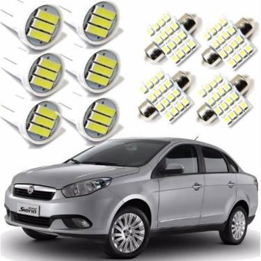 Imagem de Kit Lâmpadas Led Fiat Grand Siena 2012-2017 Blue Lion 12V