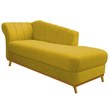 Imagem de Recamier 160Cm Lado Direito Suede Amarelo