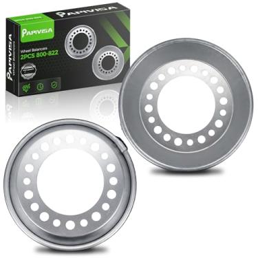 Imagem de papivisa 2 peças de balanceadores de roda 800-822 - balanceadores de roda adequados para rodas de 57 a 62 cm - balanceadores automáticos de roda de direção para caminhões pesados alumínio
