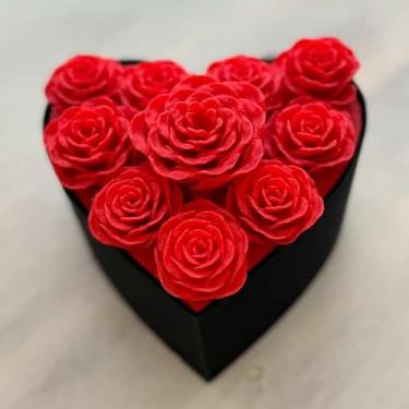 Imagem de Caixa Coração com Rosas Eternas – Presente Decorativo Exclusivo