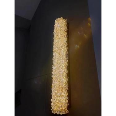 Imagem de Lustre moderno e criativo com cristais de primeira qualidade - Ideal para sala de estar e quarto (Arandela de 60 cm)