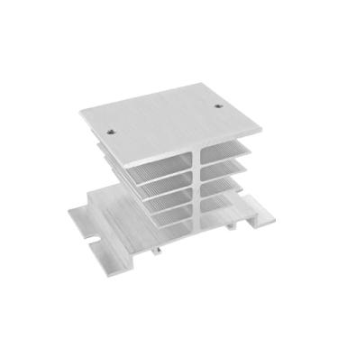 Imagem de Relé de estado sólido SSR-25DA Módulo monofásico CC para CA 25A para controle de temperatura PID (dissipador de calor)