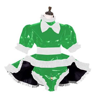 Imagem de Conjunto de calcinhas femininas com fecho, plus size, verde, G