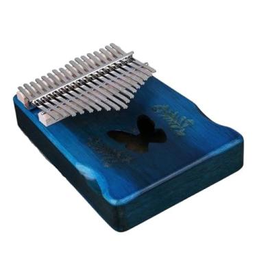 Imagem de Piano de polegar portátil kalimba 17 notas instrumento de piano de dedo iniciante kalimba profissional