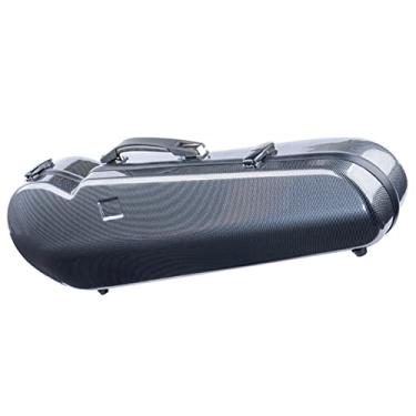 Imagem de Estojo Rígido De Violino Profissional Composto De Fibra De Carbono Portátil Tamanho 4/4 Com Higrômetro Tamanho Completo Estojo de Violino