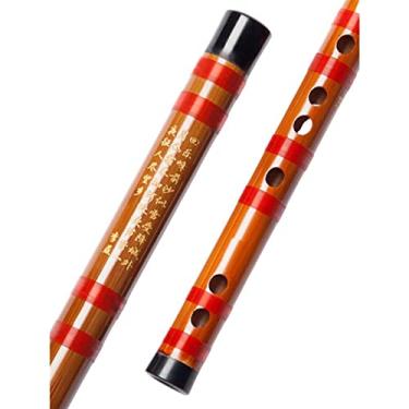 Imagem de Flauta de bambu Dizi iniciante profissional estilo antigo tocando flauta chave C
