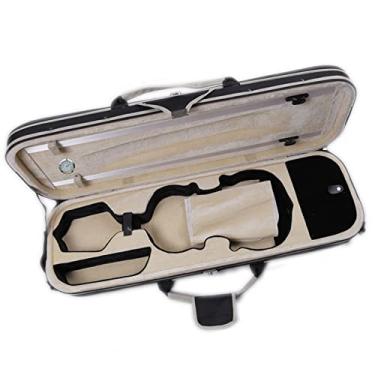 Imagem de Estojo Profissional Para Violino Com Bordas Altas E Higrômetro Em Tamanho Real 4/4 Estojo Para Violino Em Tela Preta Tamanho Completo Estojo de Violino