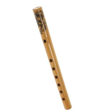 Imagem de Flauta de bambu de madeira para iniciantes, instrumento musical chinês tradicional de madeira