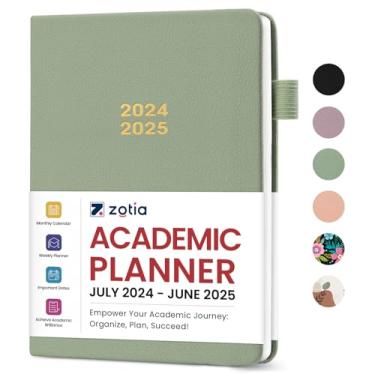 Imagem de Agenda acadêmica 2024-2025, calendário mensal e semanal funciona de julho de 2024 a junho de 2025, agenda de estudante de professor escolar capa dura, perfeita para escritório escolar e material