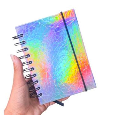 Imagem de Agenda Permanente Holografica 11cm x 15cm - Win Paper, Prata