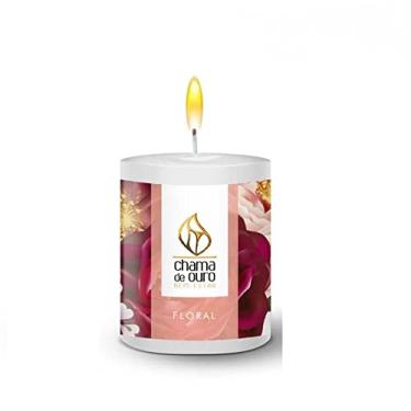 Imagem de Vela 60g perfumada FLORAL Chama de Ouro.