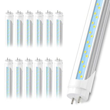 Imagem de JESLED Tubo De Luz Led T8 Tipo A+B, 3 Pés, 2520 Lm, 18 W (Equivalente A 45 W), 6000 K, Plug And Play Ou Bypass Lastro, Lâmpada Fluorescente Substituição F30T12 36", Extremidade Dupla, Luminária (Pac