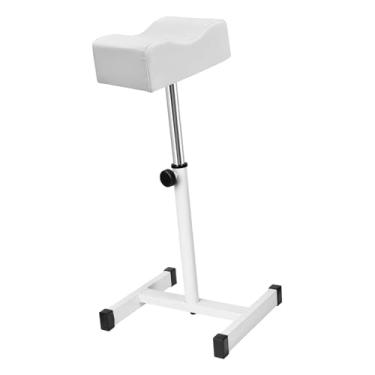 Imagem de ChuYiElegance Apoio para Os Pés para Pedicures E Manicures, Banqueta para Salões de Massagem Nos Pés, Cadeira Estável com Apoio para As Pernas E Altura Ajustável Pa, Branco
