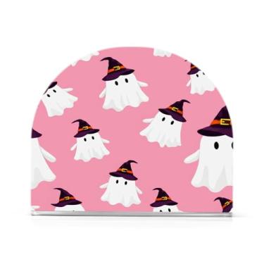 Imagem de Wassud Fantasmas chapéus de bruxa suporte de guardanapo acrílico, dispensador de guardanapos de papel moderno em forma de U para mesa, cozinha, sala de jantar, bancada 1 peça (comporta 50-60