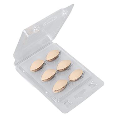 Imagem de Pálpebras de cabeça de manequim de silicone com extensão de cílios prática 3 pares de treinamento para iniciantes