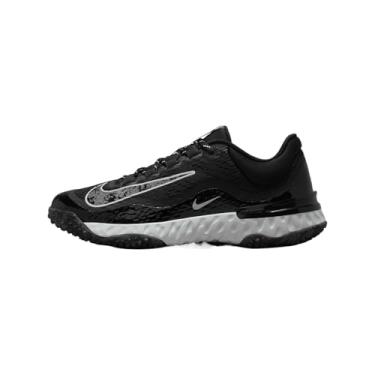 Imagem de Nike Alpha Huarache Elite 4 Turf Tênis feminino de softbol (DV0496-001, preto/platina pura/cinza ferro), Preto/platina pura/cinza ferro, 38