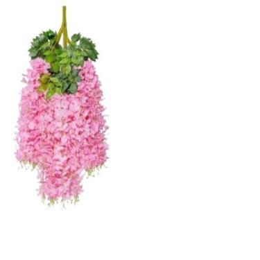 Imagem de Kit Ramos de Flor de Cerejeira Artificial 110 cm para Decoração, Pendentes, Arranjos, Casamentos e Festas(Rosa-6 peças)