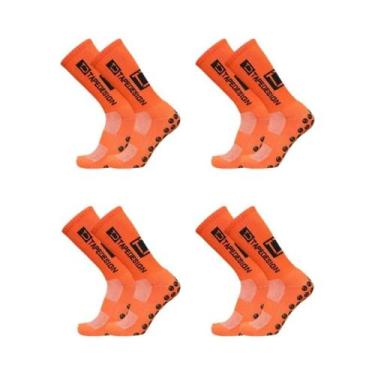 Imagem de Meias Esportivas Antiderrapantes Para Futebol Masculino Até O Meio Da 