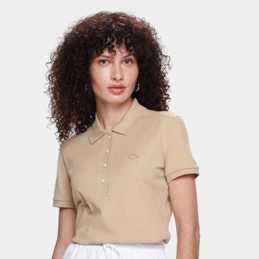 Imagem de Camisa Polo Lacoste Feminina, Bege, M