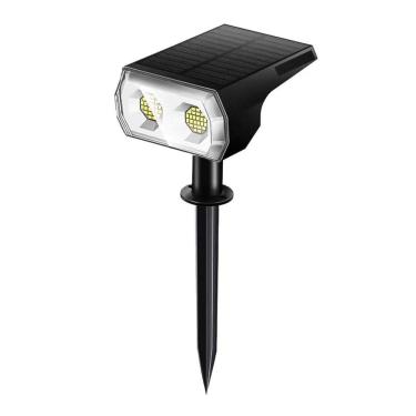 Imagem de Luminária Espeto Jardim Led Solar50W Prova D`Água Luz Branca