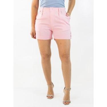 Imagem de Short Feminino Mom Alto Linho Elastano Cores Anticorpus-Feminino