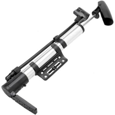 Imagem de Bomba De Ar C/Suporte Pneu Multiuso Bico Fino e Grosso