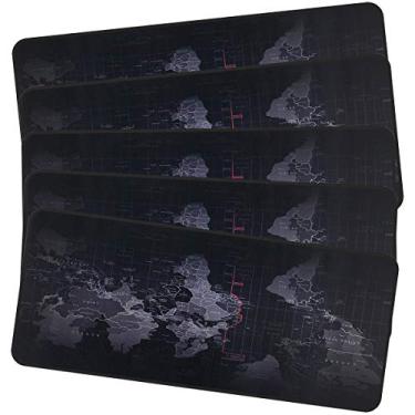 Imagem de Qisan Mouse pad grande para jogos, tamanho estendido, para computador, desktop, laptop, 80 x 30 x 0,4 cm, teclado pad com base de borracha antiderrapante | Tapete de mesa grande para teclado e