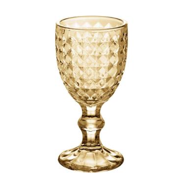 Imagem de Conjunto 6 Taças de Licor de Vidro Âmbar Metalizado Bico de 