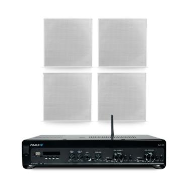 Imagem de Kit Frahm Amplificador Slim 4100 G5 + 4 Arandelas 6cx 50w