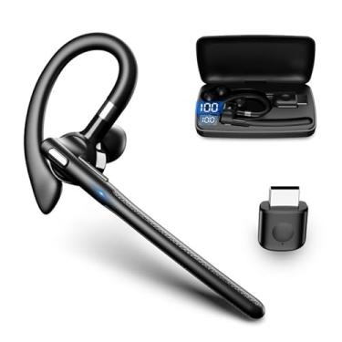 Imagem de VBESTLIFE Fone de Ouvido Bluetooth Com Tradução AI, Fone de Ouvido único Sem Fio Com Tradução de 133 Idiomas Com Microfone Com Cancelamento de Ruído, Estojo de Carregamento de 500mAh