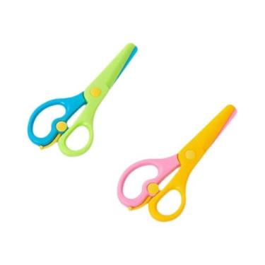 Imagem de Conjunto De Tesouras De Segurança Para Crianças De Pré-escola E Jardim